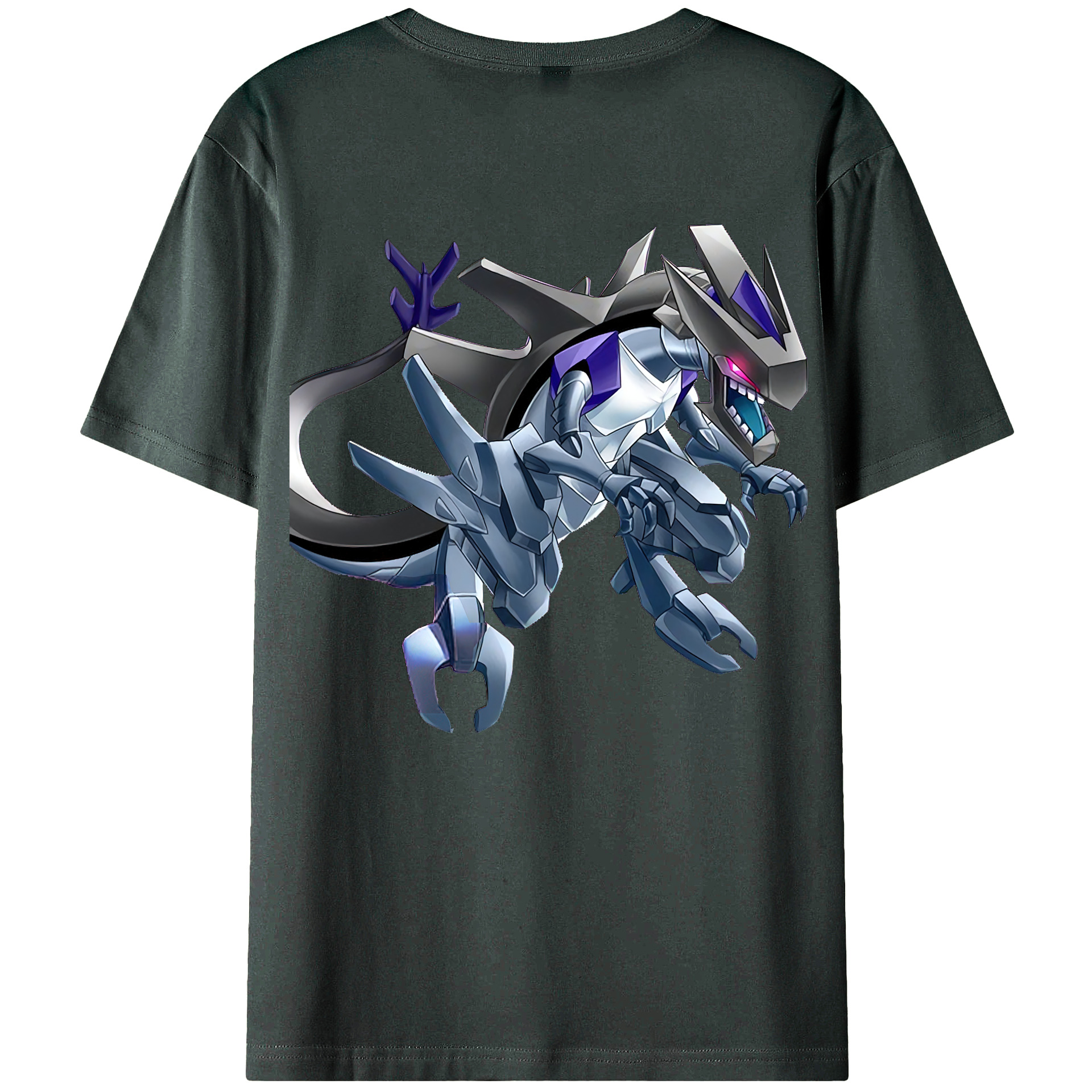（画像用） 遊☆戯☆王 Yu-Gi-Oh! 綿100％ メンズ半袖Tシャツ（バックプリント） 通気性